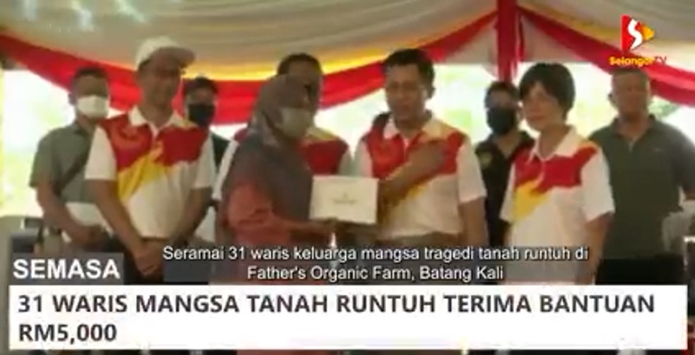 31 waris mangsa tanah runtuh terima bantuan RM5,000